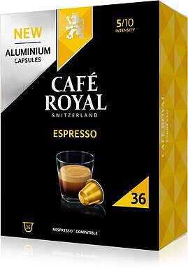 Produktabbildung Café Royal 10165678 Espresso XL Box 36 Kapseln
