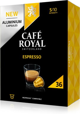 Produktabbildung Caf&eacute; Royal 10165678 Espresso XL Box 36 Kapseln