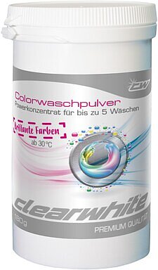 Produktabbildung Clearwhite CW35042 Colorwaschpulver (12x180g)
