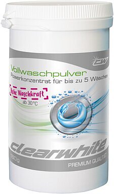Produktabbildung Clearwhite CW35043 Vollwaschpulver (12x180g)