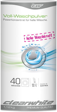 Produktabbildung Clearwhite CW35066 Vollwaschpulver (1,12kg)