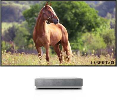 Produktabbildung Hisense 100L5HD Laser TV hellgrau/silber