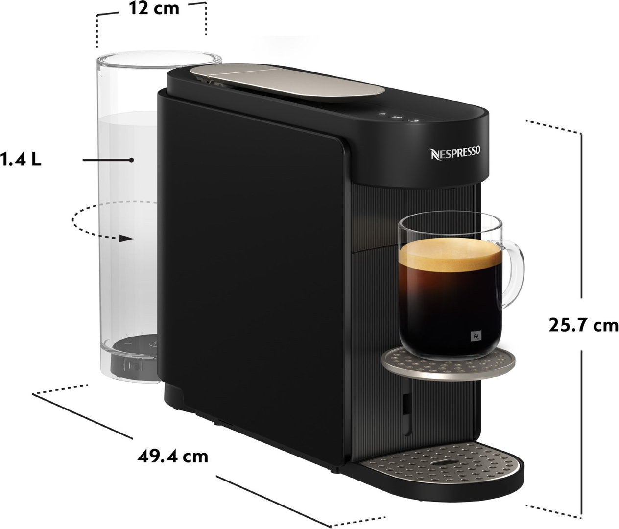 XN9408F0 Nespresso Vertuo Up schwarz