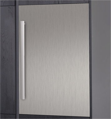 Edelstahlfront 88 cm mit Griff edelstahl