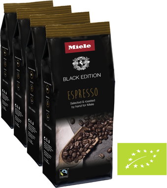 Produktabbildung Miele Bio Kaffee Black Edition N° 1 Espresso (4x 250g)