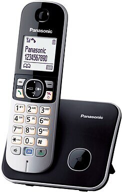 Produktabbildung Panasonic SET KX-TG6811GB schwarz + CABLE-DECT-AU schwarz