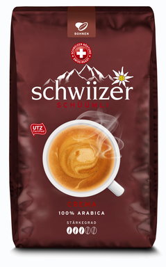 Produktabbildung Schwiizer Sch&uuml;&uuml;mli 11039956 Crema (1 kg) 100% Arabica