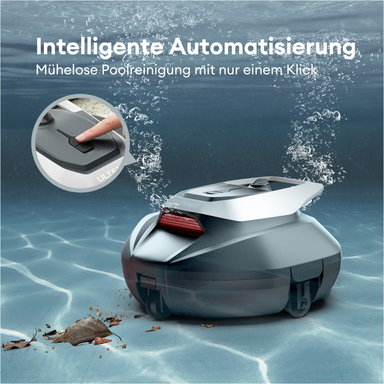 Pooleco 10 Pool-Reinigungsroboter grau