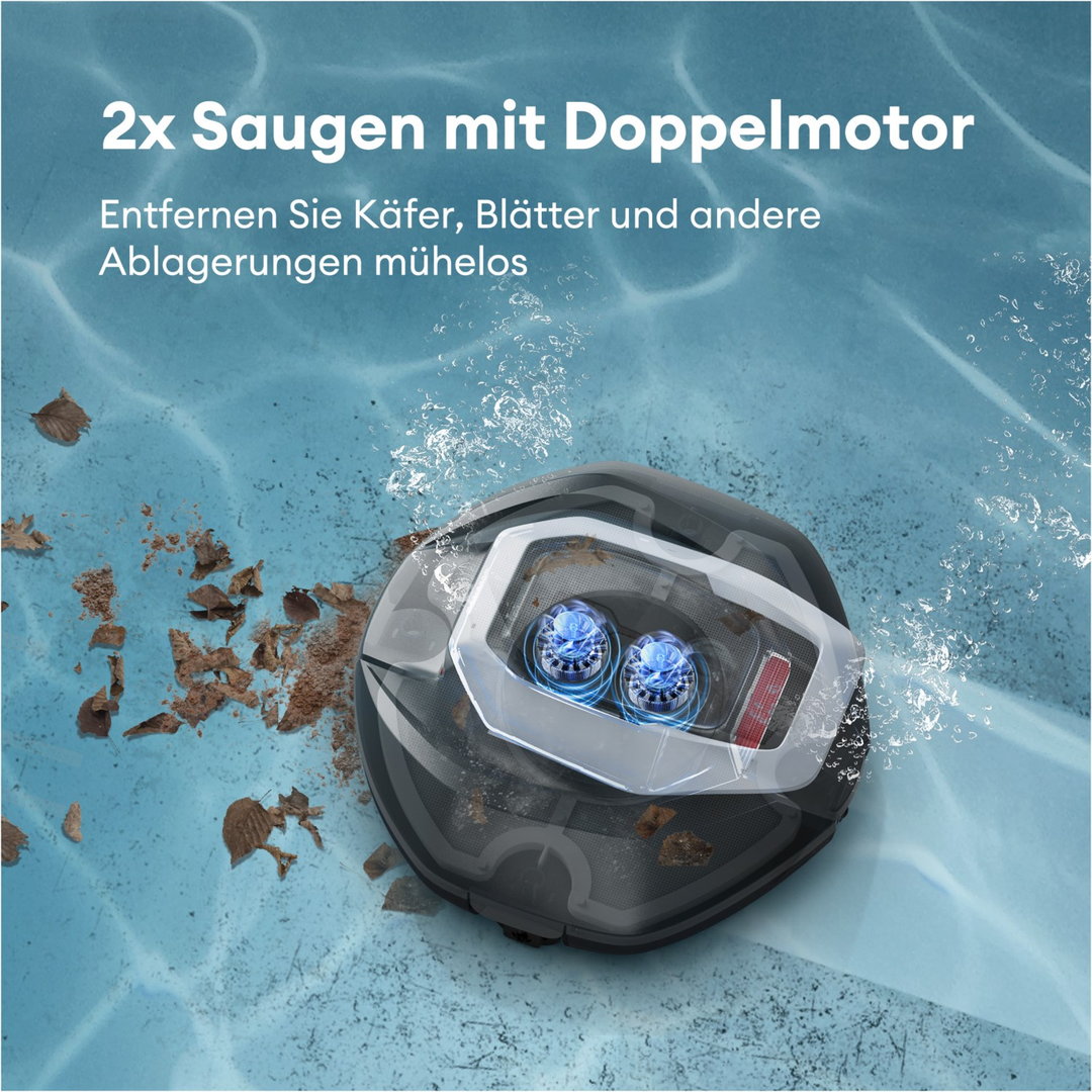 Pooleco 10 Pool-Reinigungsroboter grau