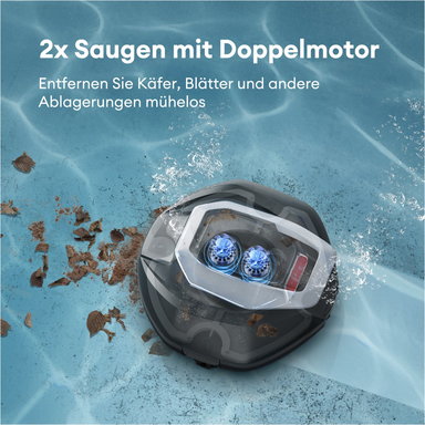 Pooleco 10 Pool-Reinigungsroboter grau