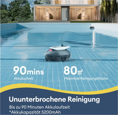Pooleco 10 Pool-Reinigungsroboter grau