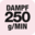250g/MIN Dampf