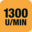 1300 U/MIN