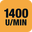 1400 U/Min