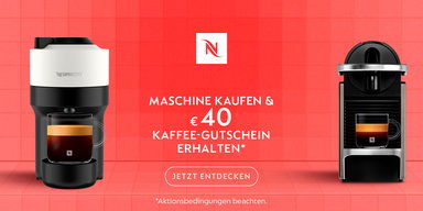 Nespresso - €40,- Kaffeegutschein