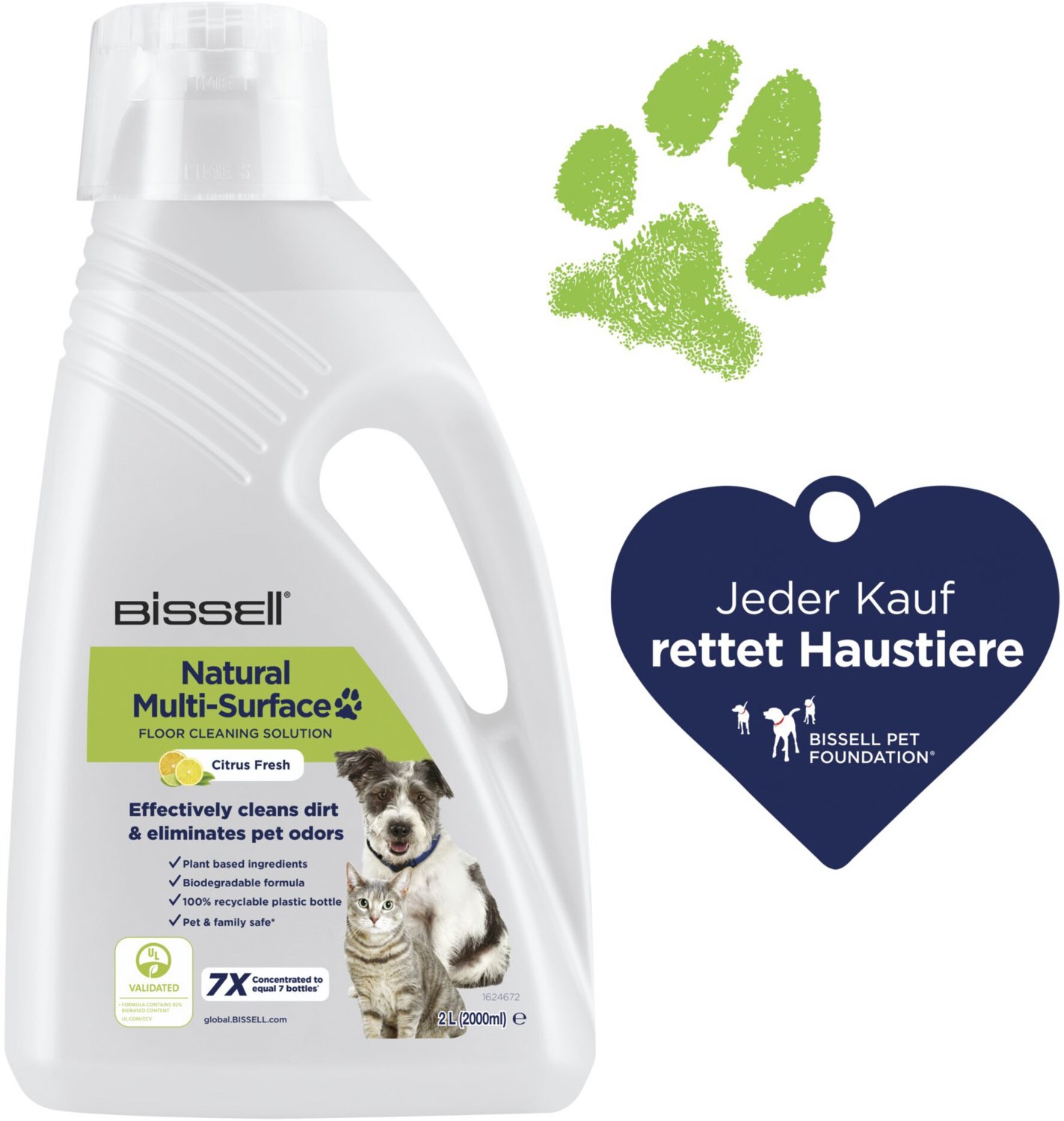 Bissell 31221 Natural Multi Surface 2L Pet