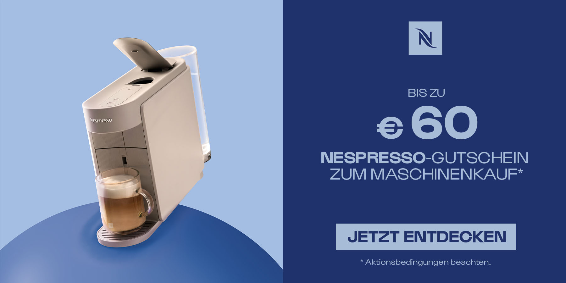 Nespresso - &euro;60,- Kaffeegutschein