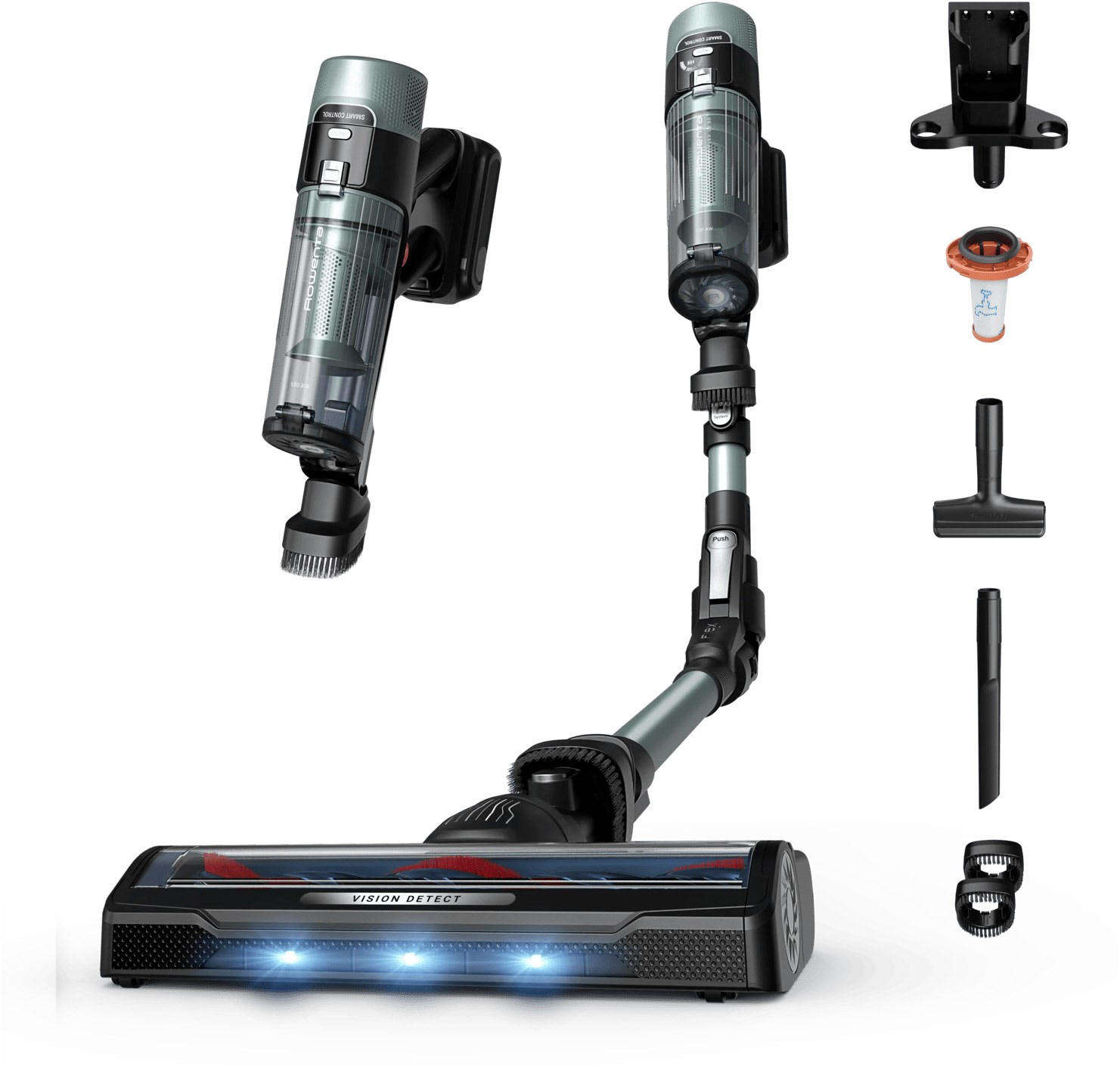 Rowenta RH7A32 X-Force Flex 10.80 Allergy hellgr&uuml;n/schwarz