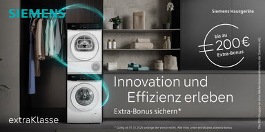 Siemens bis zu 200 € Extra-Bonus